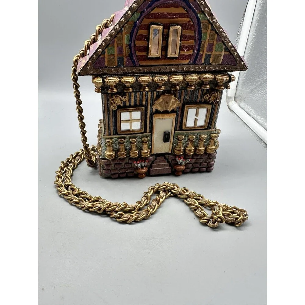 Mary Frances? Paper Mache Beaded Vintage Cottage Handbag Philippines